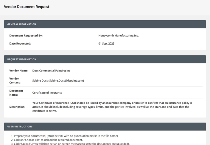 Vendor Compliance for NetSuite | Certified Documents